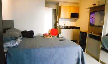 Imagem 4: Studio mobiliado para aluguel possui 30 metros com 1 quarto, 1 vaga e lazer completo nas P
