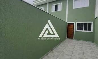 Imagem 2: Última unidade! Sobrado novo 2 dormitórios e 2 vagas com quintal grande no Jardim Ponte Ra