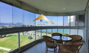 Imagem 2: Front Lake Rio2, 82m2, 2 quartos, mobiliado, andar alto, sol da manha, varanda Gourmet