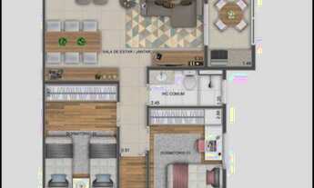 Imagem 5: Vendo apartamento no Jardim América. 3 dormitórios com suíte e varanda gourmet. 73m²