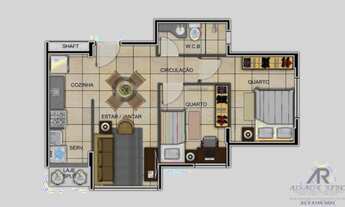 Imagem 3: Último Novo 2/4 Padrão Pronto P/Morar Próximo Centro Farol Mar em Condominio Completo Mode