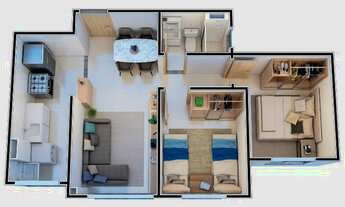 Imagem 4: Apartamentos de 1 e 2/4 c/ varanda e elevador. Pirajá MRV