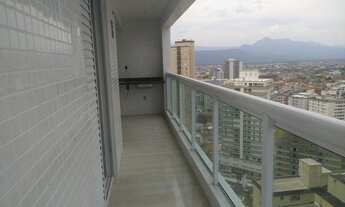 Imagem 2: Apartamento 2 dormitórios 1 suíte 1 vaga, sacada vista mar, Caiçara Entrada 90.000