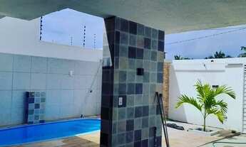Imagem 2: Casa Nova na Barra Nova para venda possui 168m2 com 3/4 sendo 01 suíte piscina e área gour