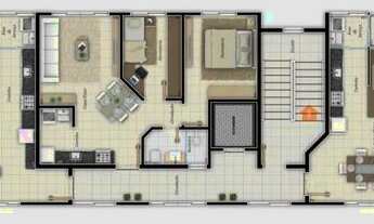 Imagem 3: Apartamento com 2 quartos à venda por R$ 352000.00, 97.42 m2 - NOVA RUSSIA - PONTA GROSSA