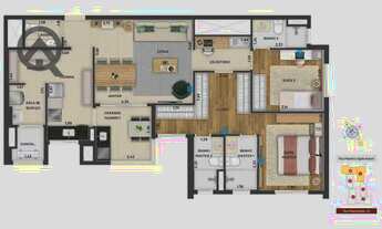 Imagem 4: Apartamento com 3 dormitórios à venda, 95 m² por R$ 1.110.000 - Cambuí - Campinas/SP