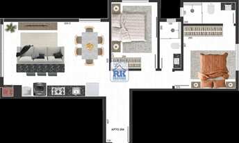 Imagem 3: RESIDENCIAL REI ARTUR - Apartamento 02 dormitórios sendo 01 suíte