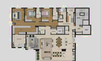 Imagem 7: Apartamento para venda tem 256 metros quadrados com 4 quartos em Cambuí - Campinas - SP
