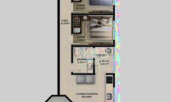 Imagem 2: Apartamento 2 Dormitórios na Praia do Sonho