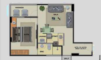 Imagem 4: Oz Apartamento com 1 dormitório