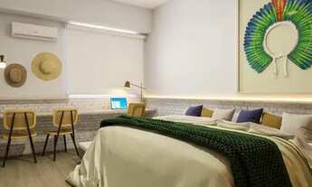 Imagem: Apto studio (Airbnb) projetado por arquiteto