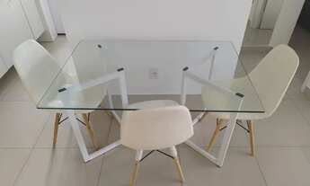 Imagem 5: Aluga-se apto mobiliado com 1 dormitório fechado, 1 vaga, banheiro amplo e área de serviço