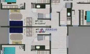 Imagem 6: Apartamento com 2 dormitórios à venda, 52 m² por R$ 155.000 - Cristo Redentor - João Pesso