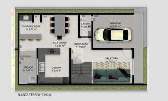 Imagem 5: Sobrado com 03 quartos (01 suite) e 01 vaga no Xaxim, Curitiba