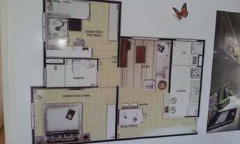 Imagem 3: Apartamento com 2 dormitórios à venda, 59 m² por R$ 220.000,00 - Alto da Boa vista - Soroc