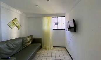 Imagem 4: Flat vista mar de 1 quarto em Setúbal mobiliado Recife - PE