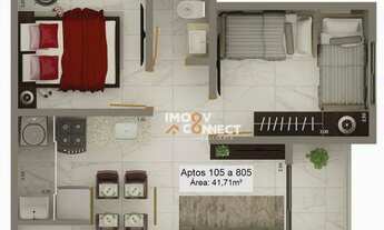 Imagem 6: Apartamento com 3 dormitórios à venda, 57 m² por R$ 243.403 - João Pessoa/PB