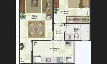 Imagem 7: Apartamento com 1 dormitório à venda, 56 m² por R$ 402.600,00 - Braga - Cabo Frio/RJ