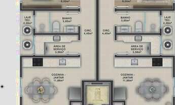 Imagem 5: Apartamento para venda com 72 metros quadrados com 2 quartos em Praia Alegre - Penha - SC