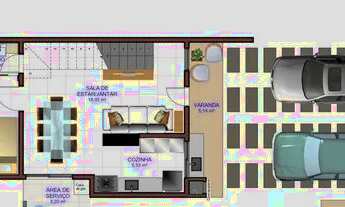 Imagem 3: Sobrado para venda com 101 metros quadrados com 3 quartos em Pacheco - Caucaia - CE