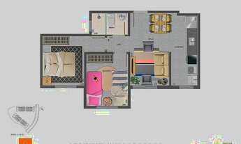 Imagem 6: Apartamento para venda tem 45 metros quadrados com 2 quartos em Santa Cruz - Volta Redonda