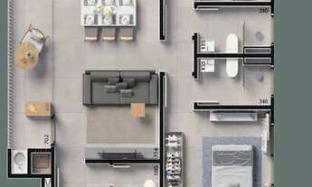 Imagem 6: Apartamento para venda possui 75 metros quadrados com 2 quartos