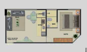 Imagem 5: Oz Apartamento com 1 dormitório