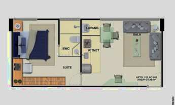 Imagem 2: Oz Apartamento com 1 dormitório