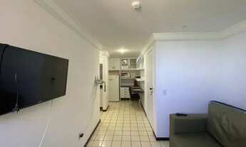 Imagem 2: Flat vista mar de 1 quarto em Setúbal mobiliado Recife - PE