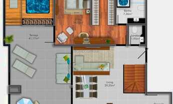 Imagem 7: Cobertura duplex em Itapema