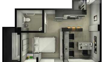 Imagem 3: Loft à venda, 41 m² por R$ 319.000 - Gutierrez - Belo Horizonte/MG