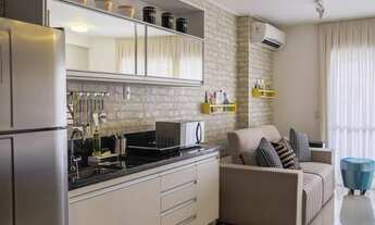 Imagem: Flat Residencial 44 m2, com Varanda, armários