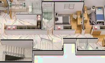 Imagem 4: Cobertura duplex bairro Iguaçu, com 249m2, 4 quartos sendo 1 suíte master com closet, pisc