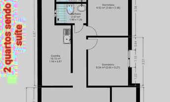 Imagem 2: Malbec na padre Eutiquio apartamento 2 quartos sendo 1 suíte garagem coberta