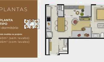 Imagem 2: Apartamentos para venda com 59 m² com 2 quartos em Chácara da Barra - Campinas - SP