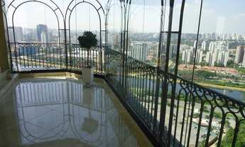 Imagem 4: Neoclássico: vista privilegiada, 4 stes, 2 amplos terraços, 354m util, 5 vagas e Andar alt