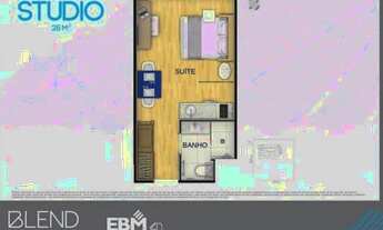 Imagem 5: Blend Smart Style-Apartamento Studio de 28 m2