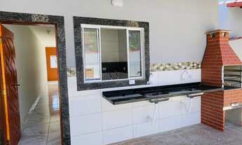 Imagem 2: Casas PÉ NA AREIA, em Mongaguá, com 2 Dormitórios, Cerca Elétrica e PISCINA