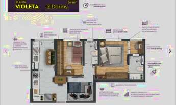 Imagem 4: Apartamento Edifício Wonder Sjc Lançamento Florada São José Jardim Satélite