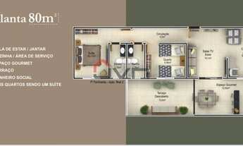 Imagem 5: Apartamento para venda tem 49 metros quadrados com 3 quartos em Novo Mundo - Uberlândia