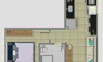 Imagem 7: Studio em localização incrrível