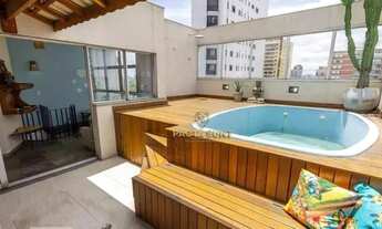 Imagem 2: Cobertura duplex com 3 suítes, piscina, churrasqueira, 2 vagas, à venda, 132 m² por R$ 1.5
