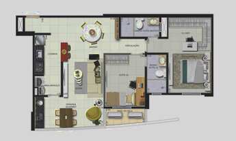 Imagem 5: Torre Lumiar 78m², 2 suítes, 2 vagas de garagem. Jurunas - Belém - PA