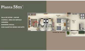 Imagem 6: Apartamento para venda tem 49 metros quadrados com 3 quartos em Novo Mundo - Uberlândia