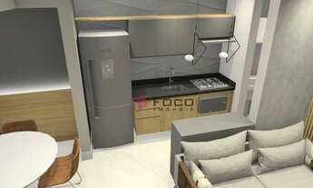 Imagem 4: Apartamento com 1 dormitório para alugar, 43 m² por R$ 3.817,55/mês - Jardim Aquarius - Sã