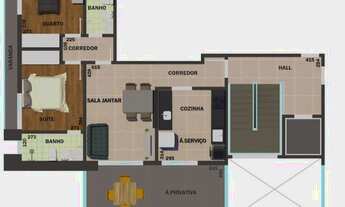 Imagem 6: Apartamento para Venda em Contagem, Inconfidentes, 2 dormitórios, 1 suíte, 2 banheiros, 2