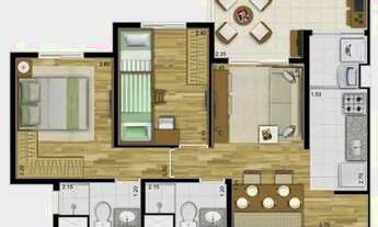 Imagem 2: Apartamento com 2 dormitórios e 2 vagas com varanda Gourmet na Saúde, próximo das Estações