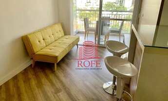 Imagem 4: Apartamento com 1 dormitório para locação no Brooklin. Melhor planta da região, 49 m² com