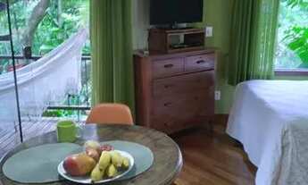 Imagem 2: Loft equipado com varanda na Lagoa com vista para o jardim e privacidade