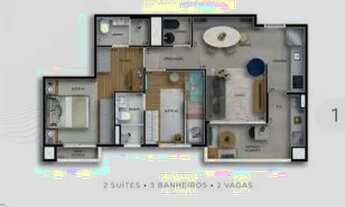 Imagem 7: Apartamento para venda tem 62 metros quadrados com 2 quartos em Centro - Osasco - SP